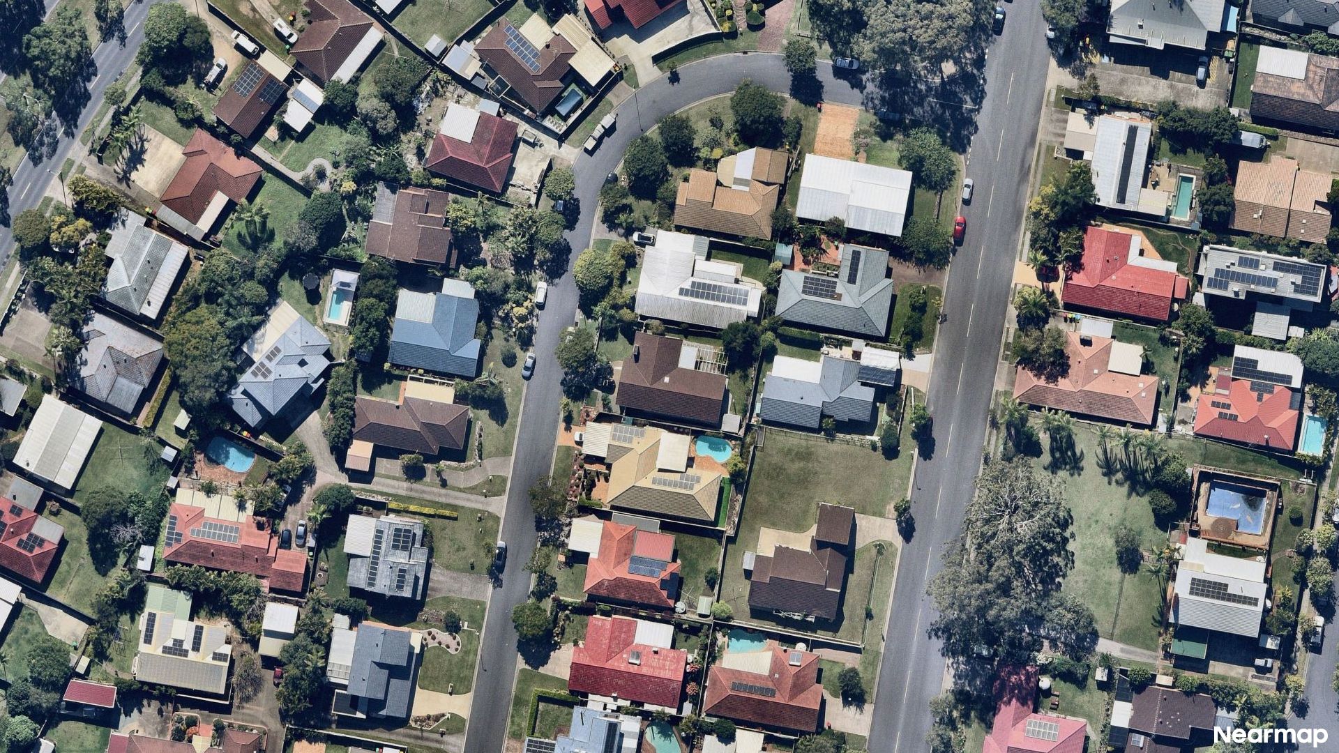 Vertical aerial view