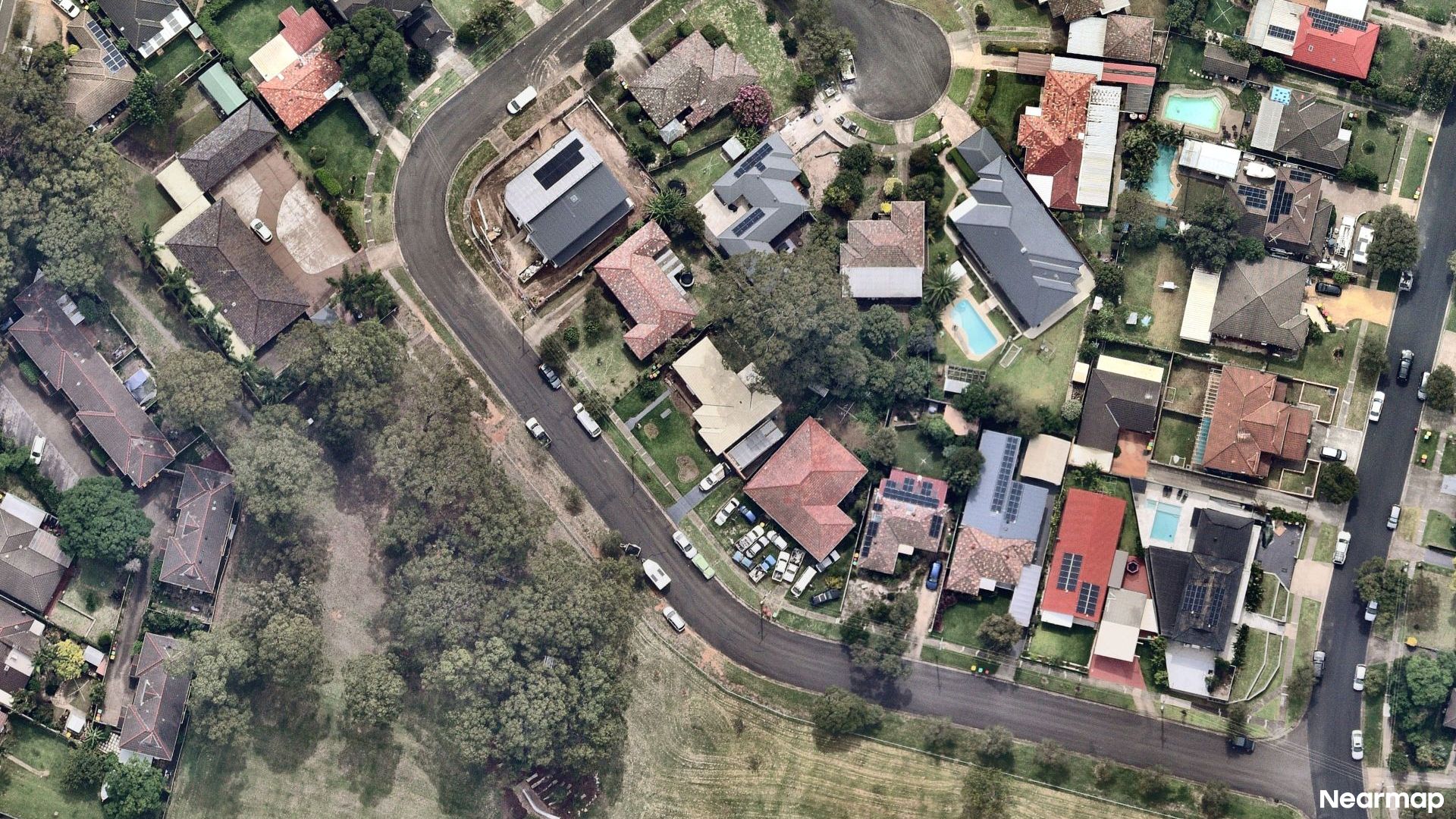 Vertical aerial view