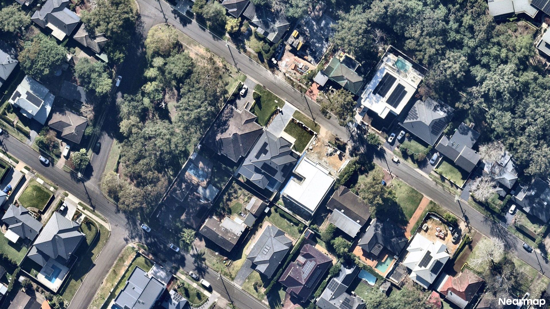 Vertical aerial view