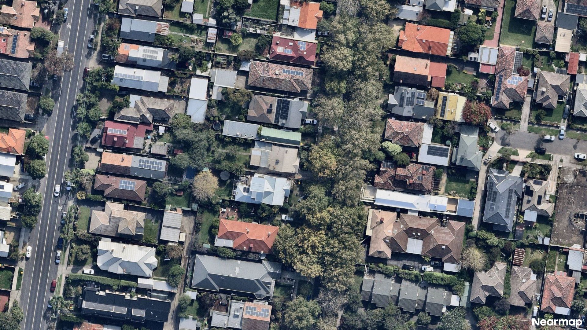 Vertical aerial view