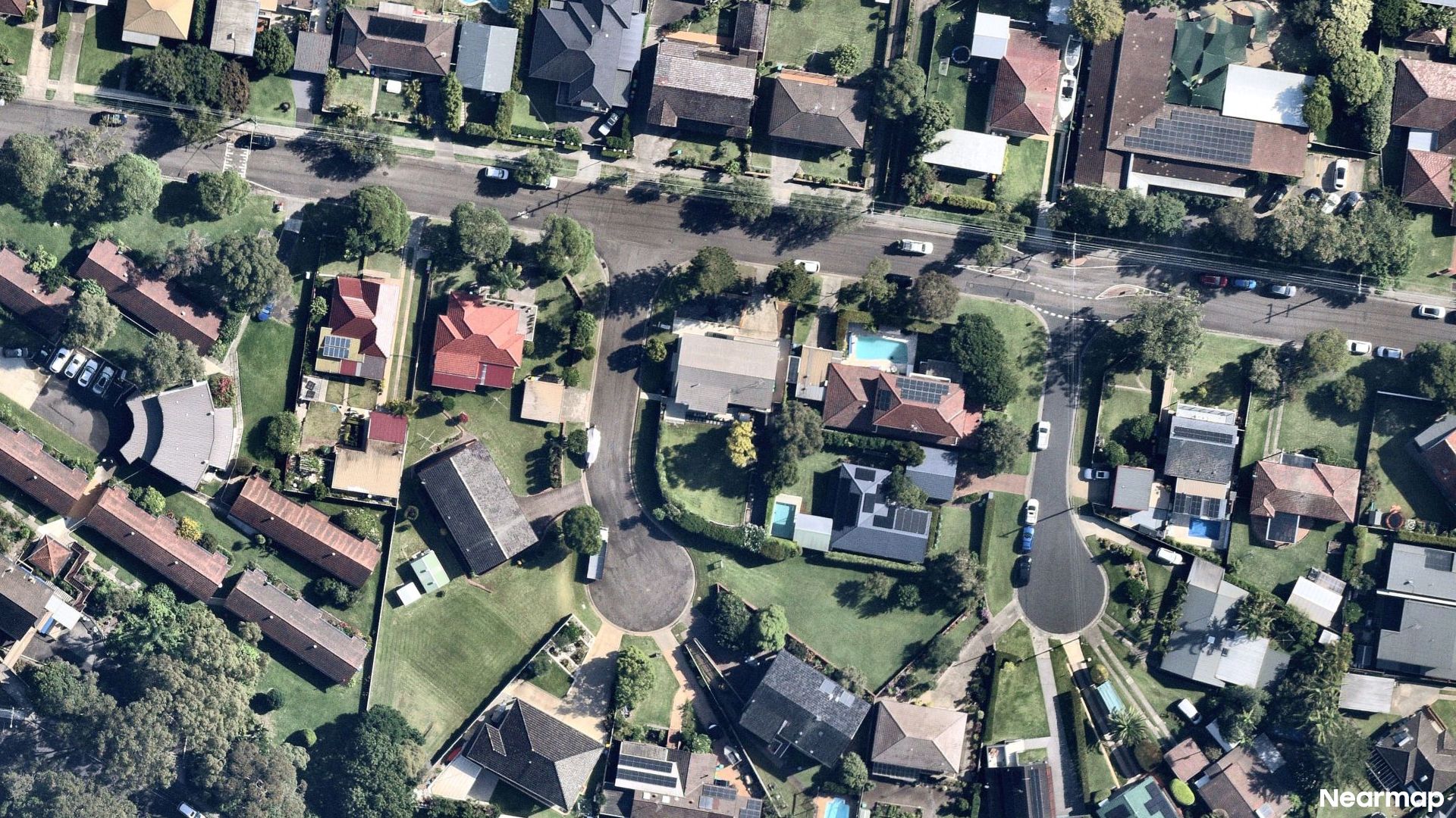 Vertical aerial view