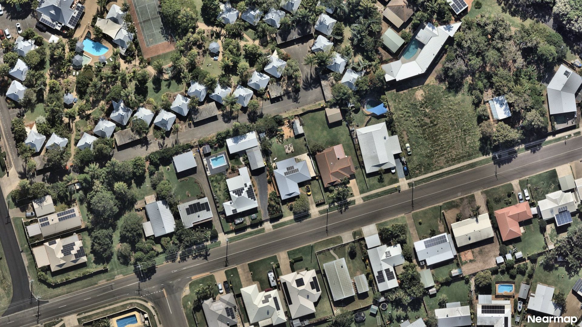 Vertical aerial view