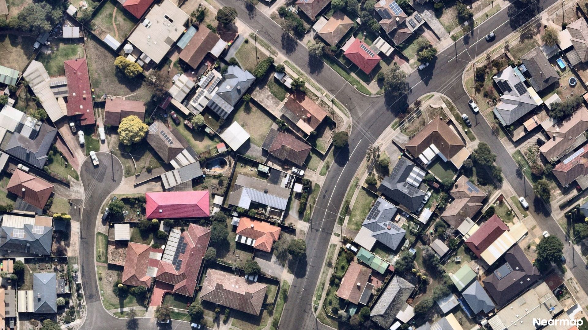 Vertical aerial view