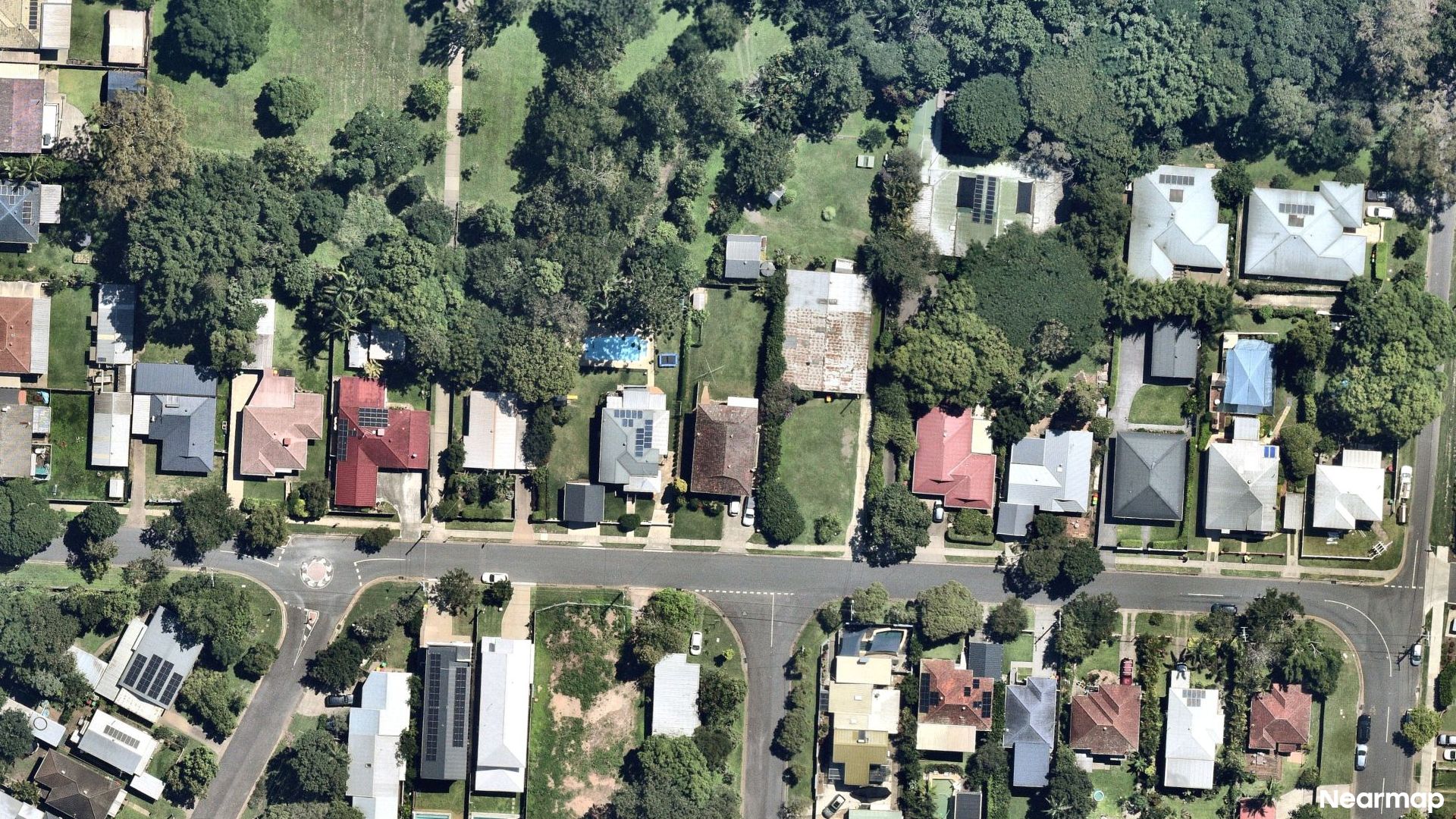 Vertical aerial view