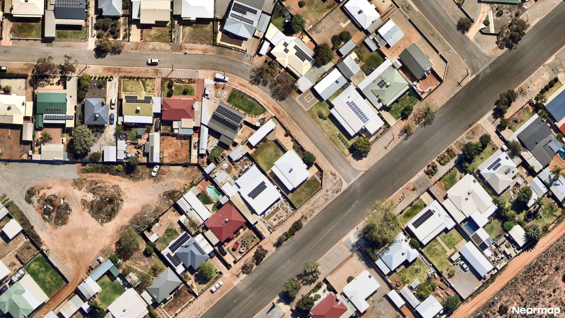 Vertical aerial view