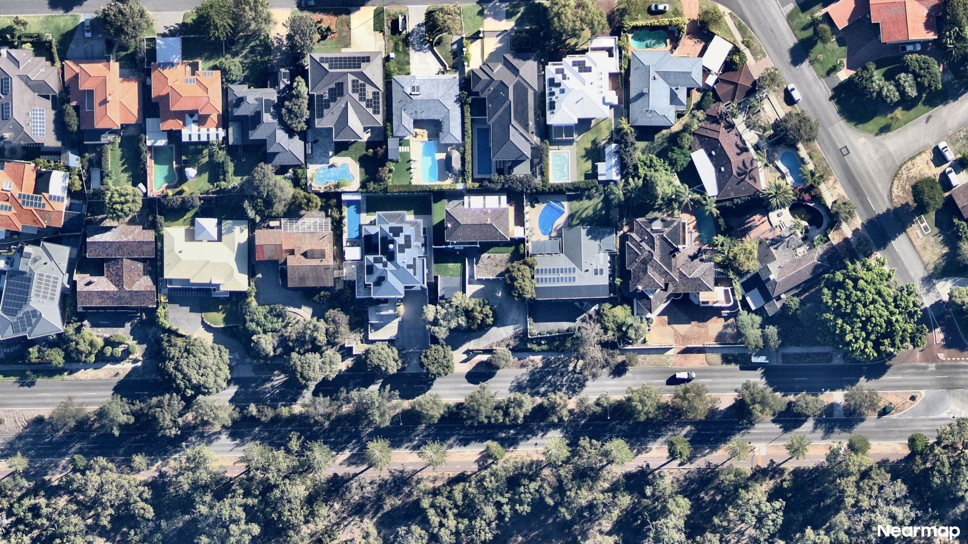 Vertical aerial view