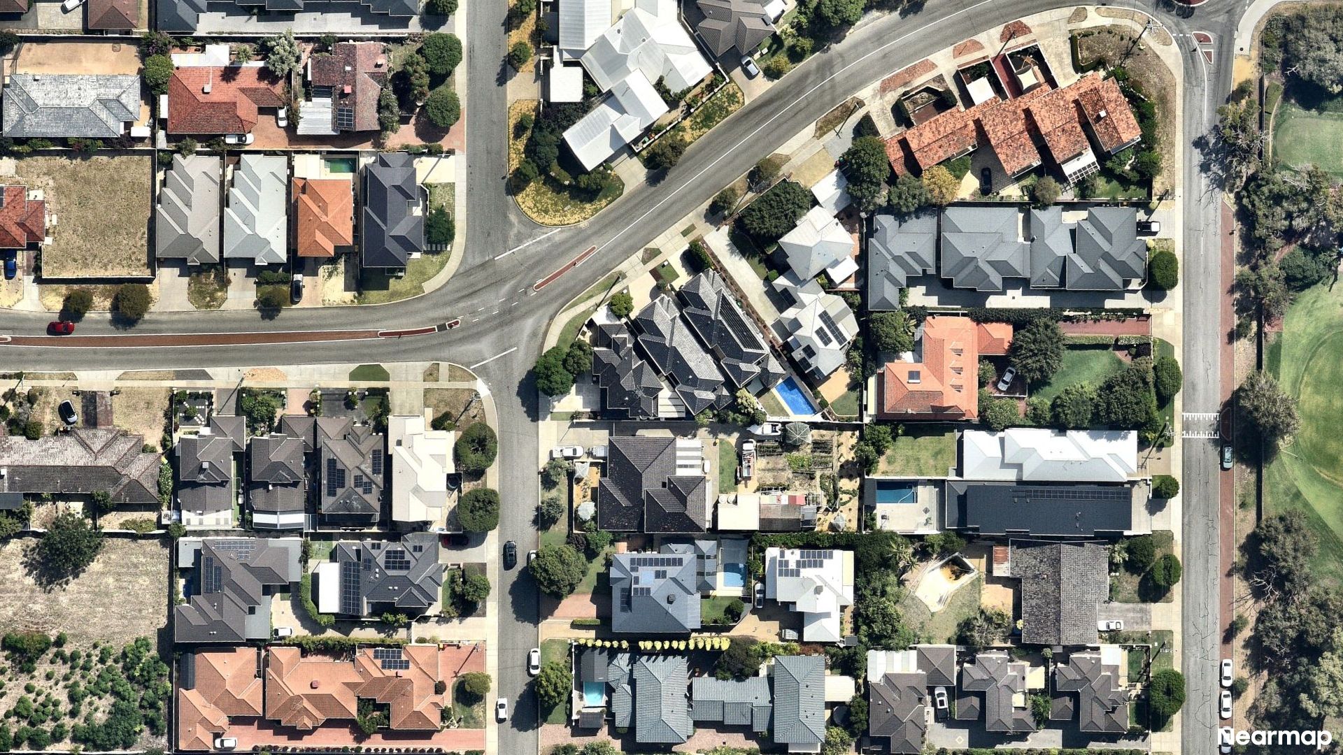 Vertical aerial view