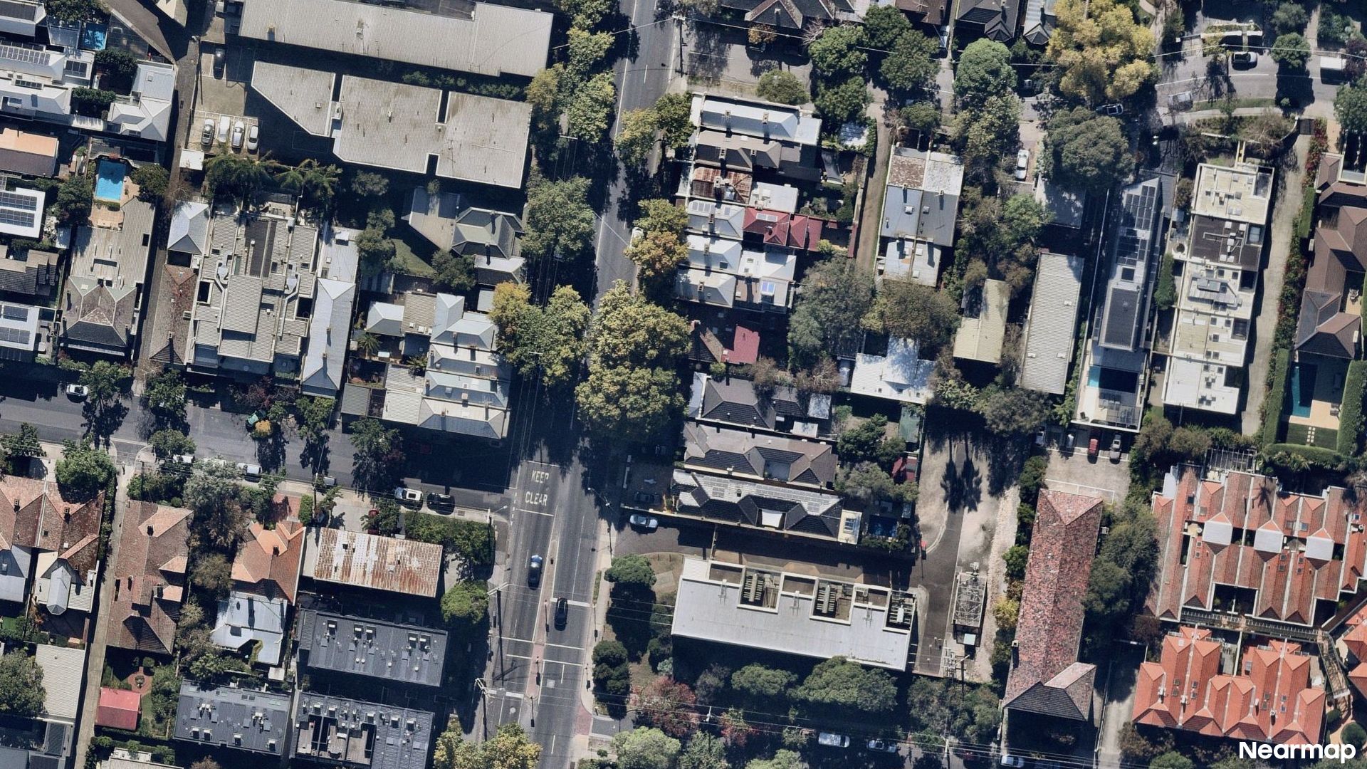Vertical aerial view