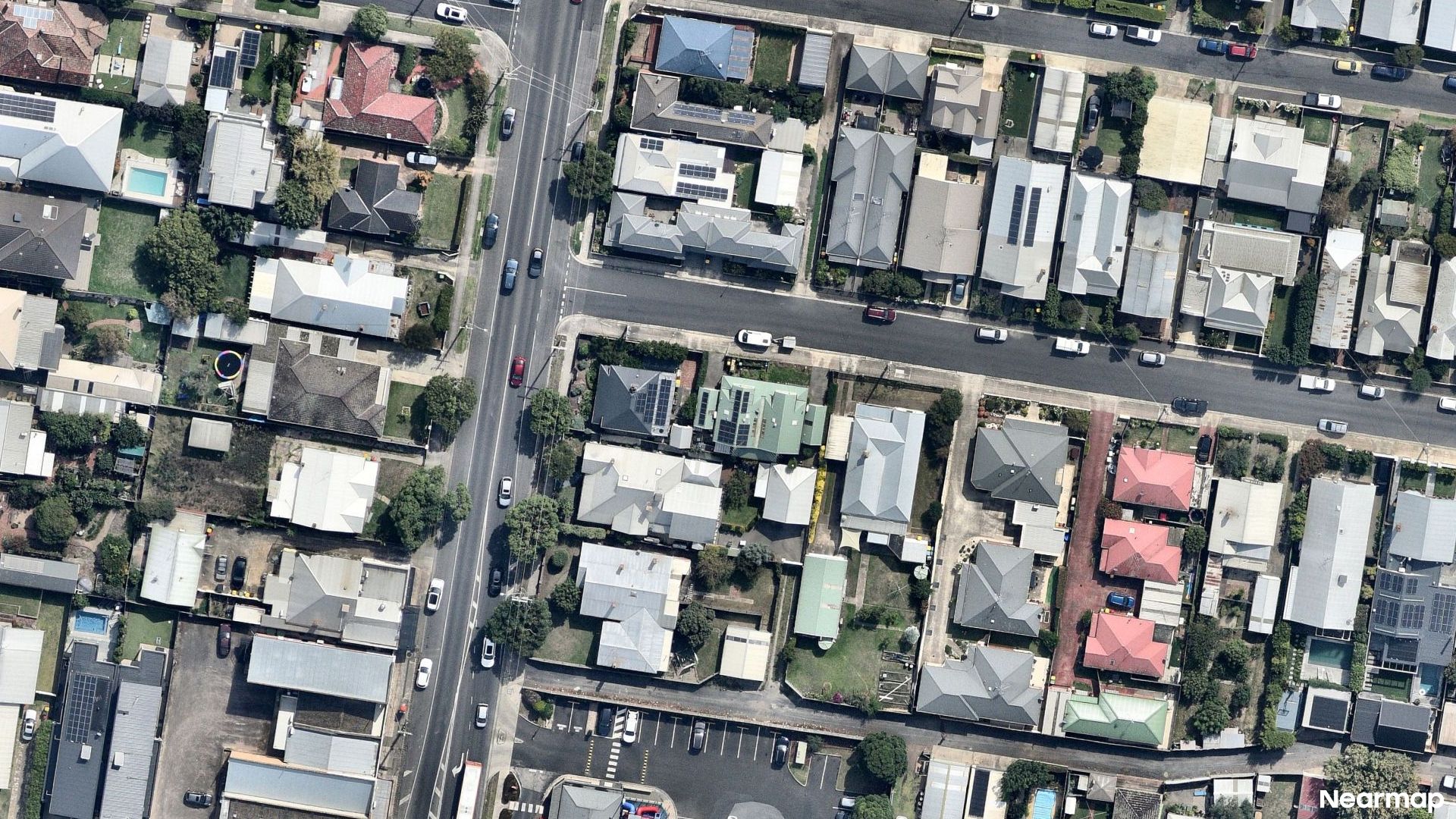Vertical aerial view