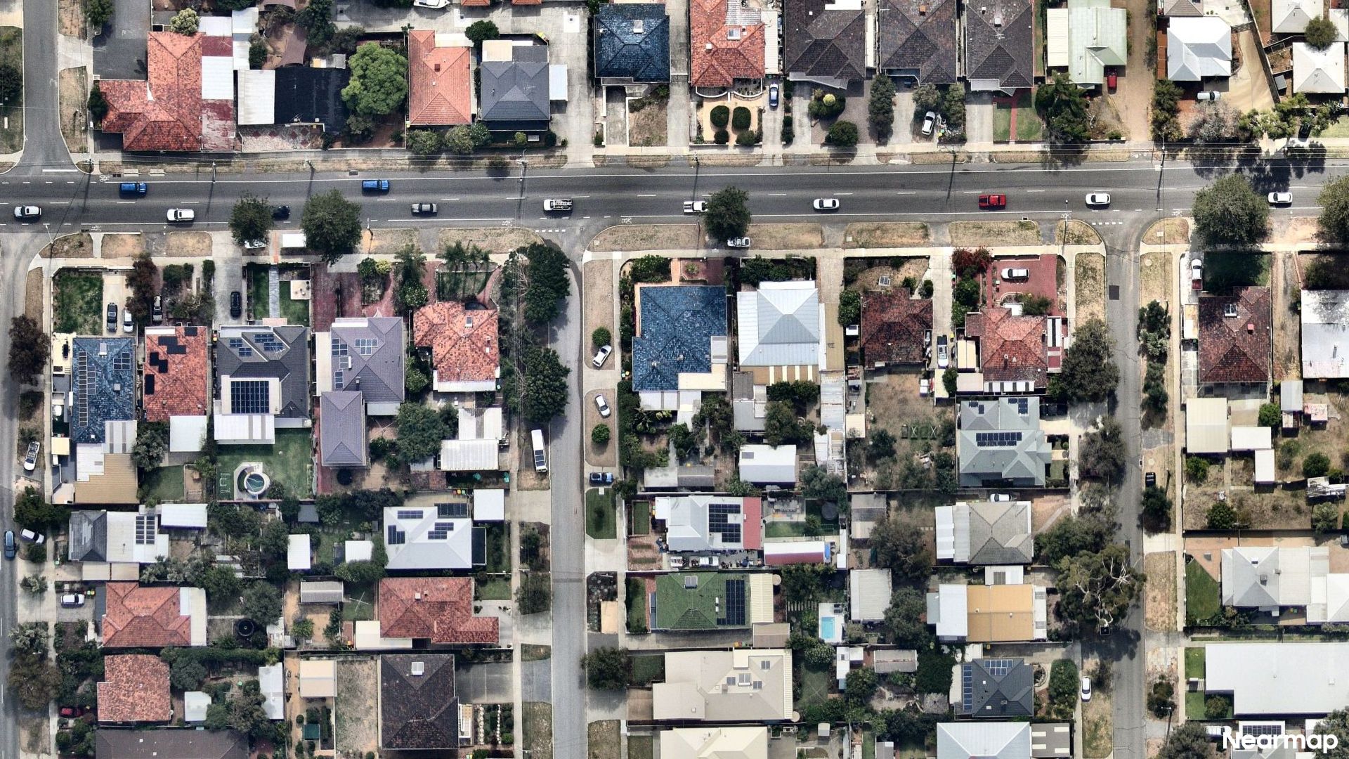 Vertical aerial view