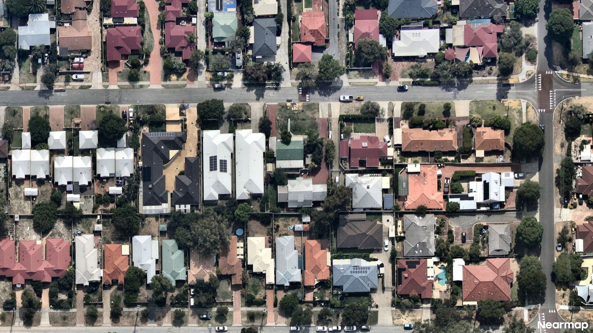 Vertical aerial view