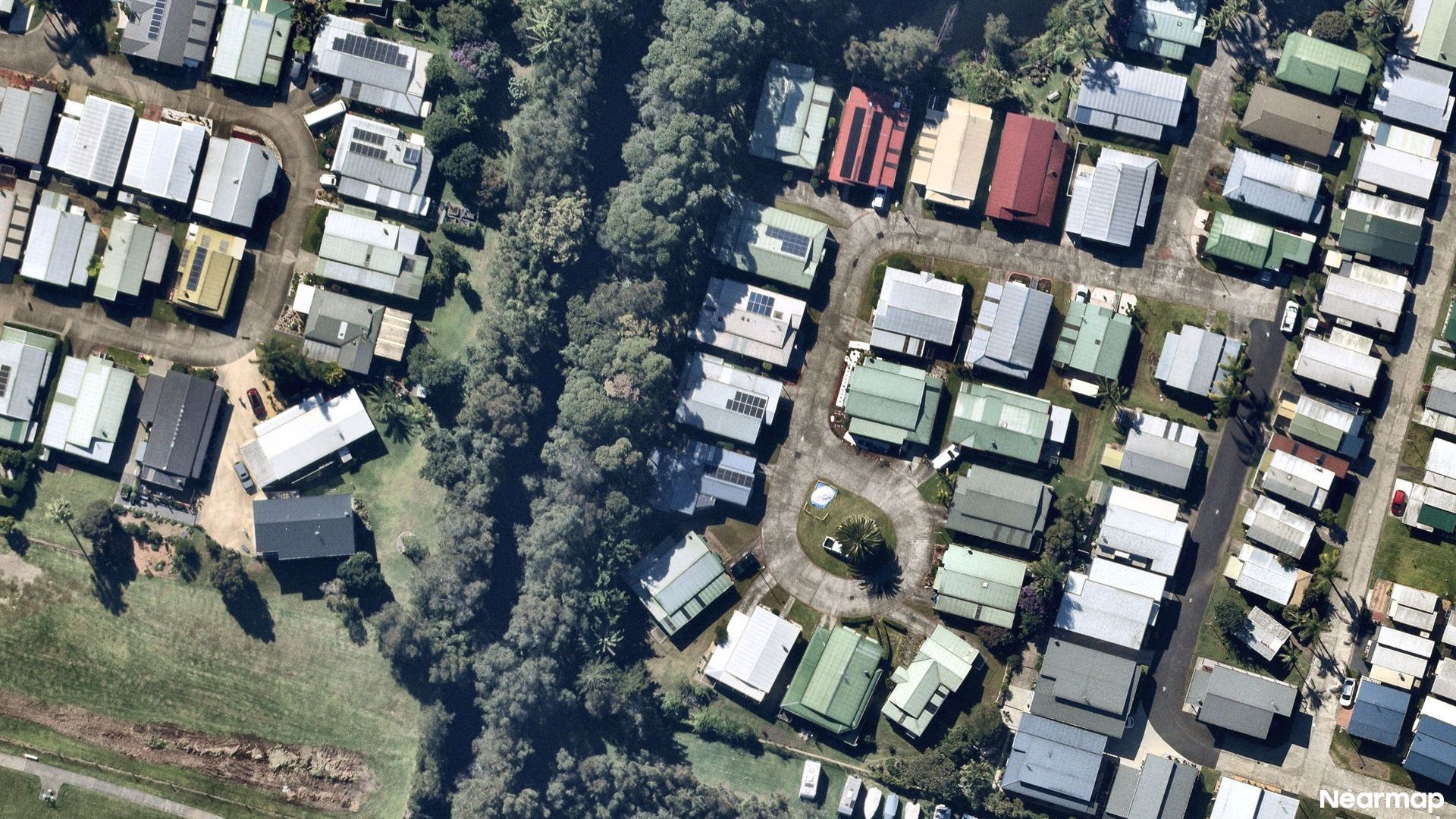 Vertical aerial view
