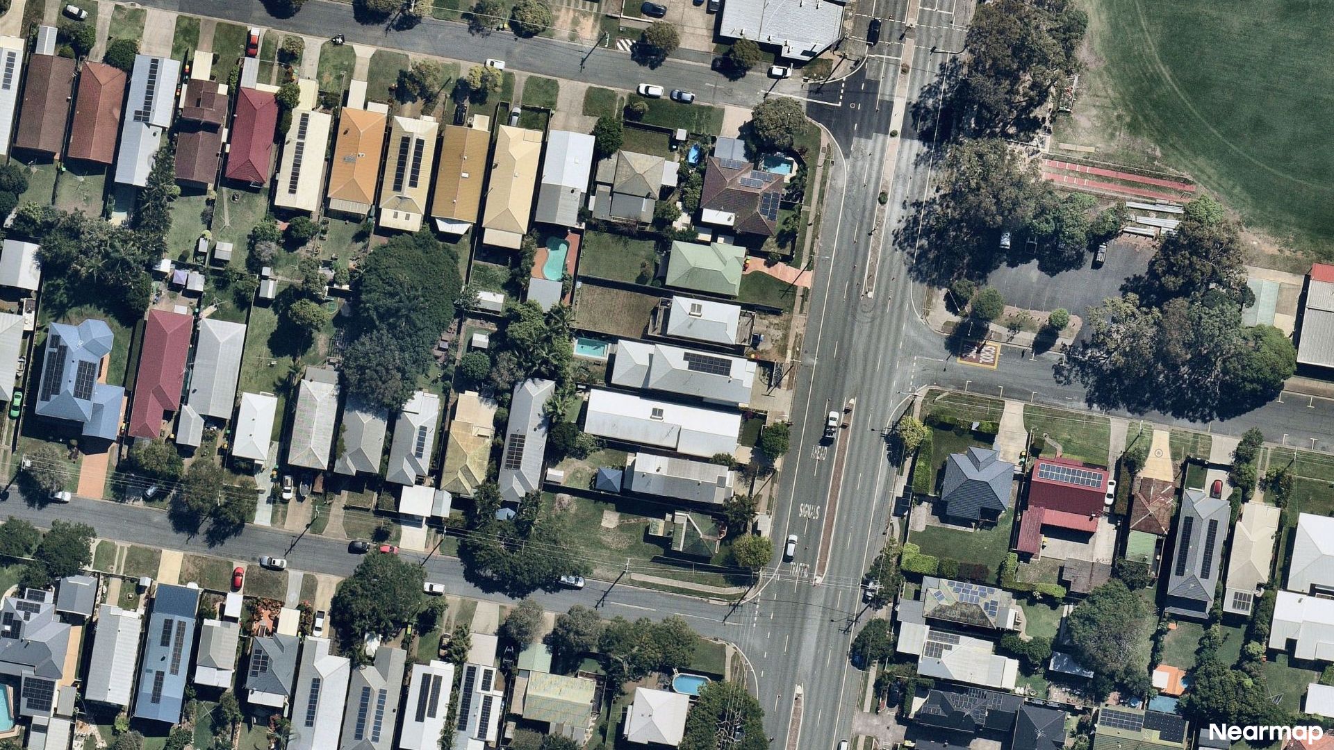 Vertical aerial view