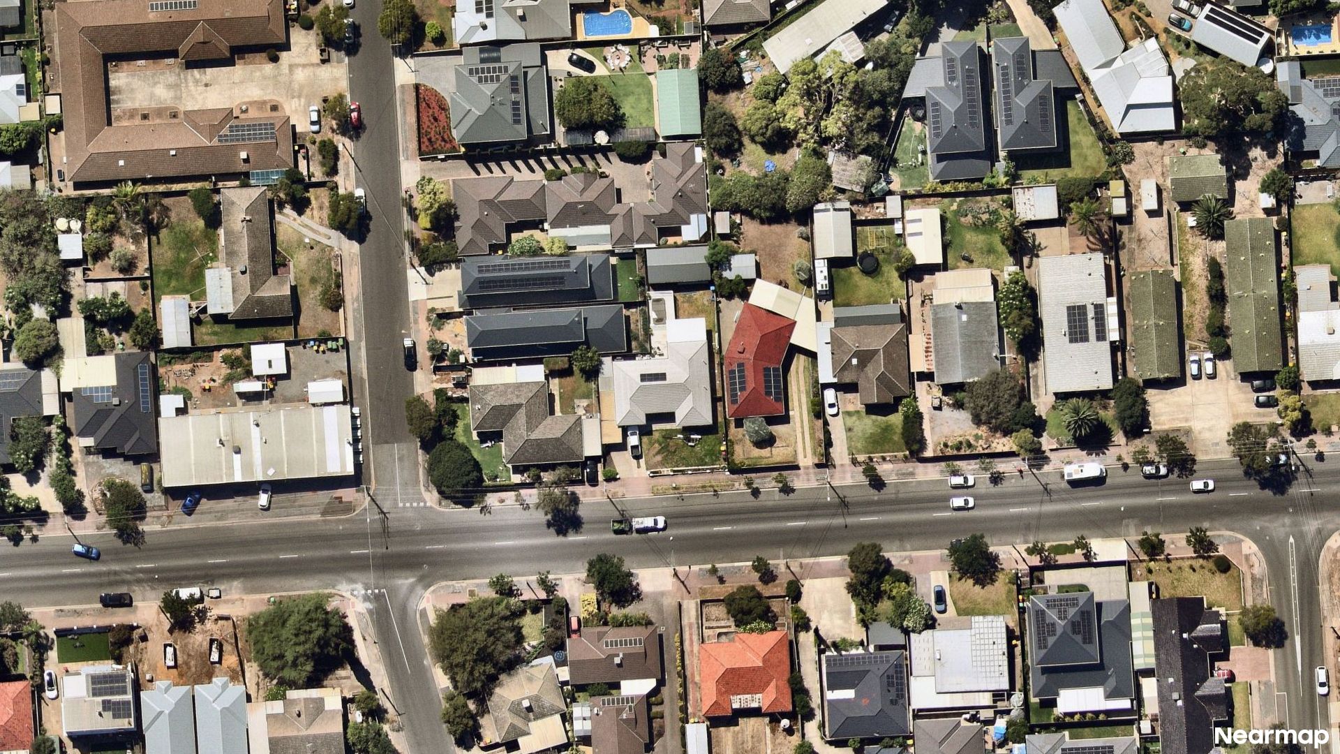 Vertical aerial view