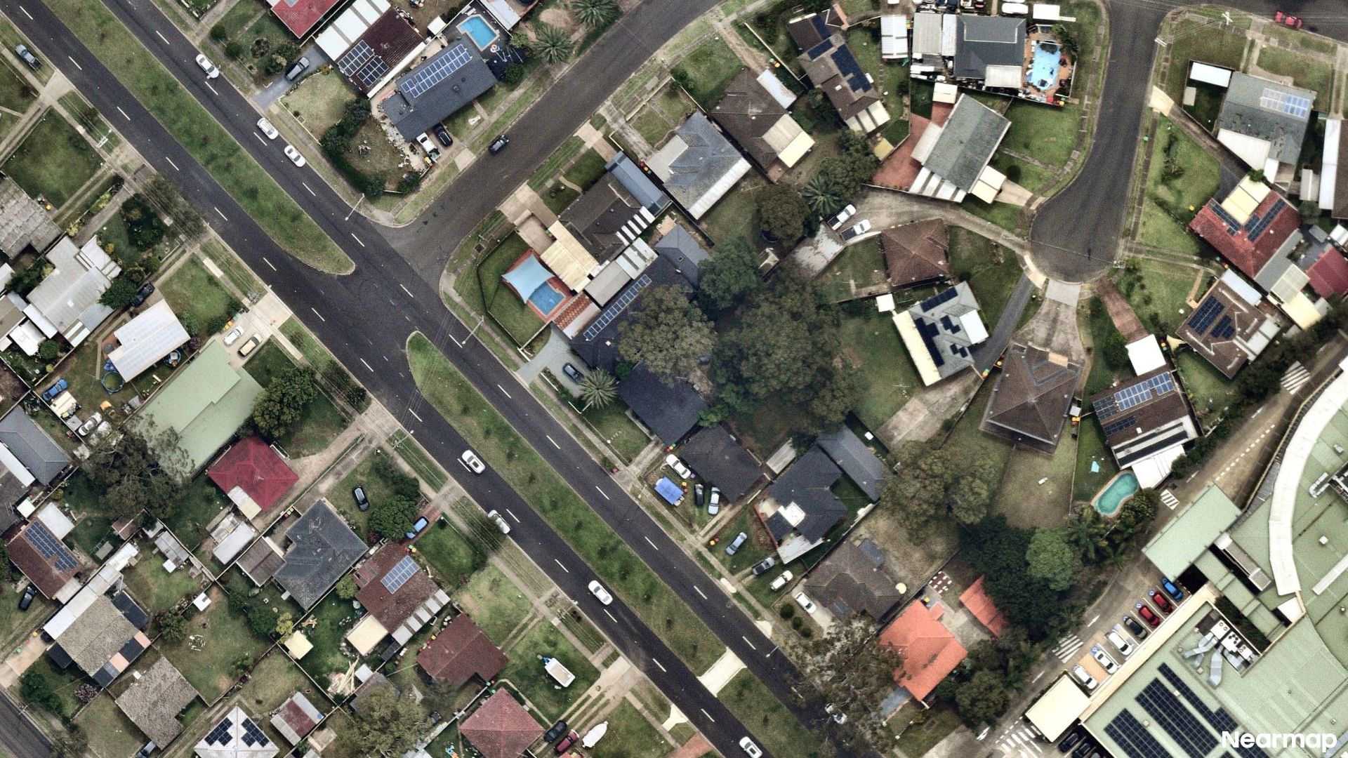 Vertical aerial view
