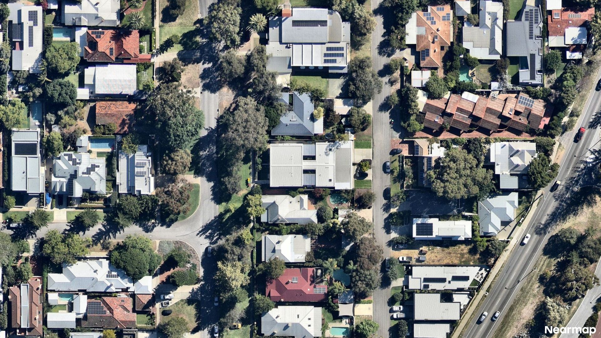 Vertical aerial view