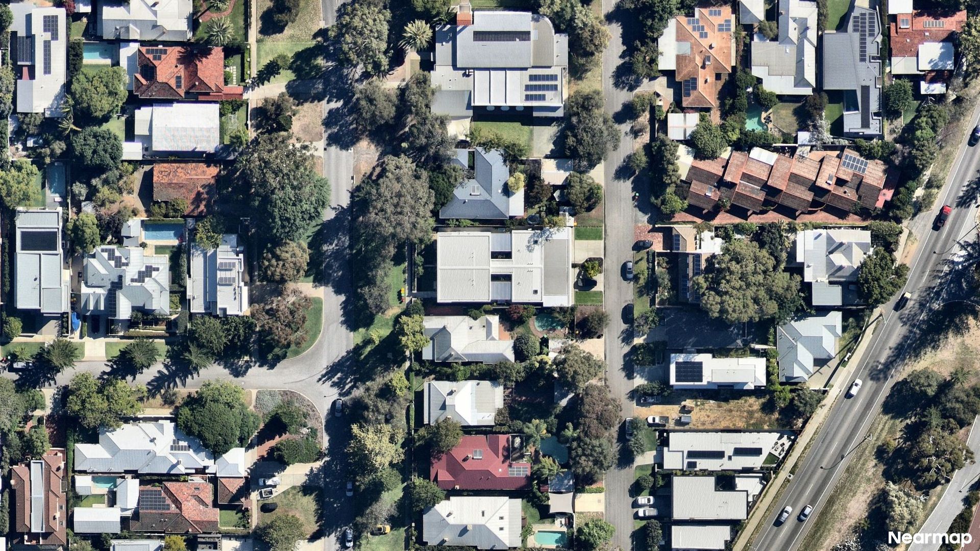 Vertical aerial view