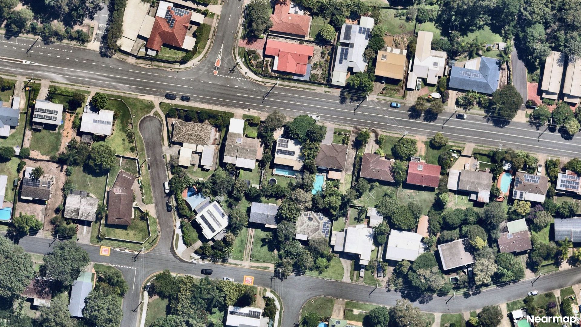Vertical aerial view