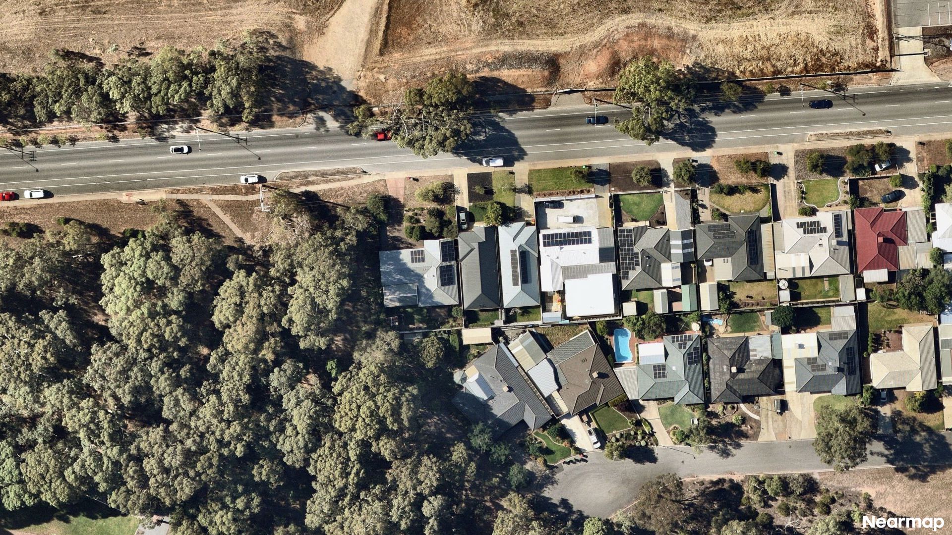 Vertical aerial view