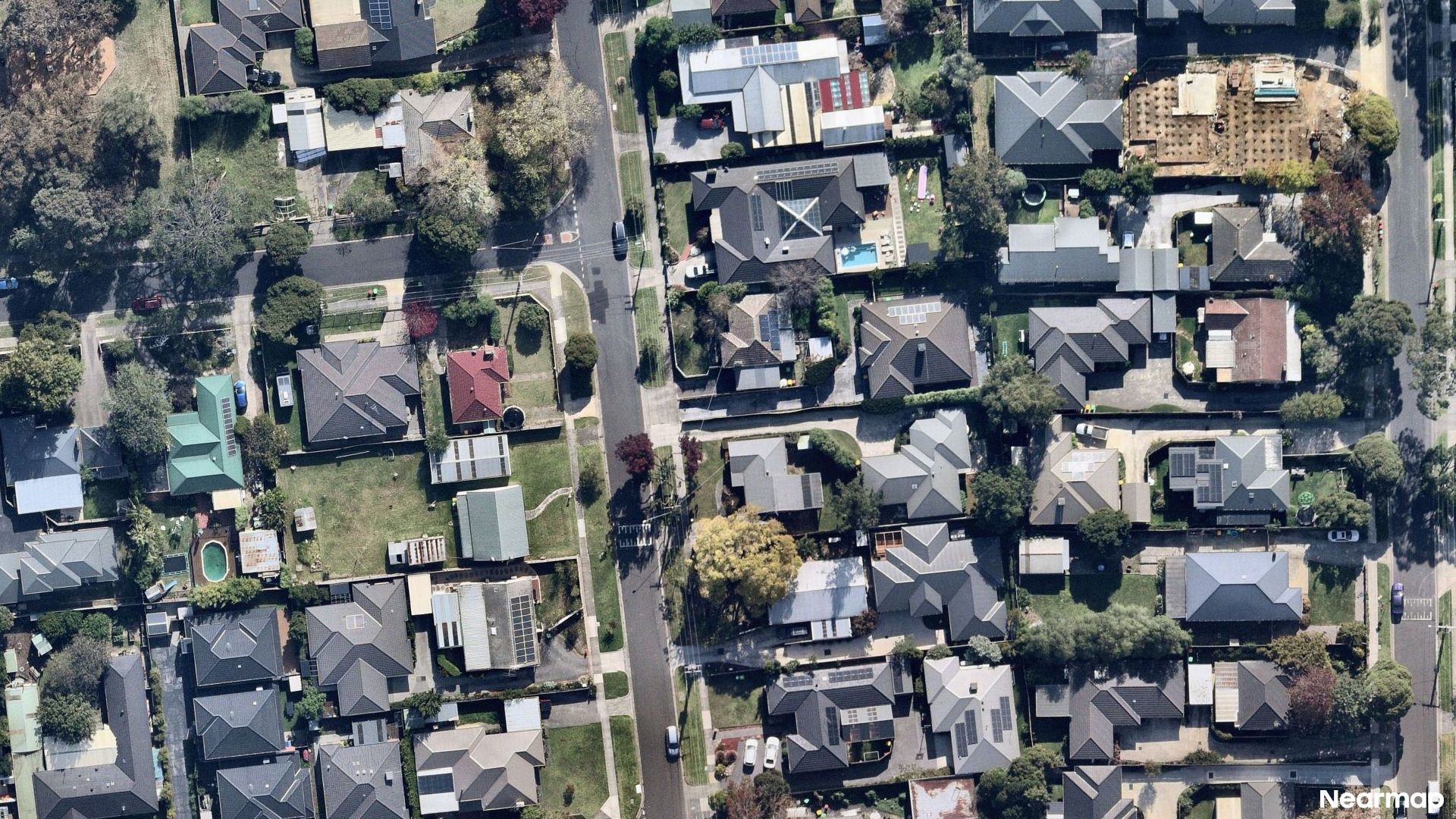 Vertical aerial view