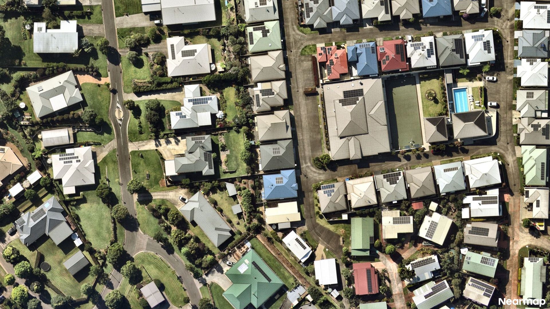 Vertical aerial view