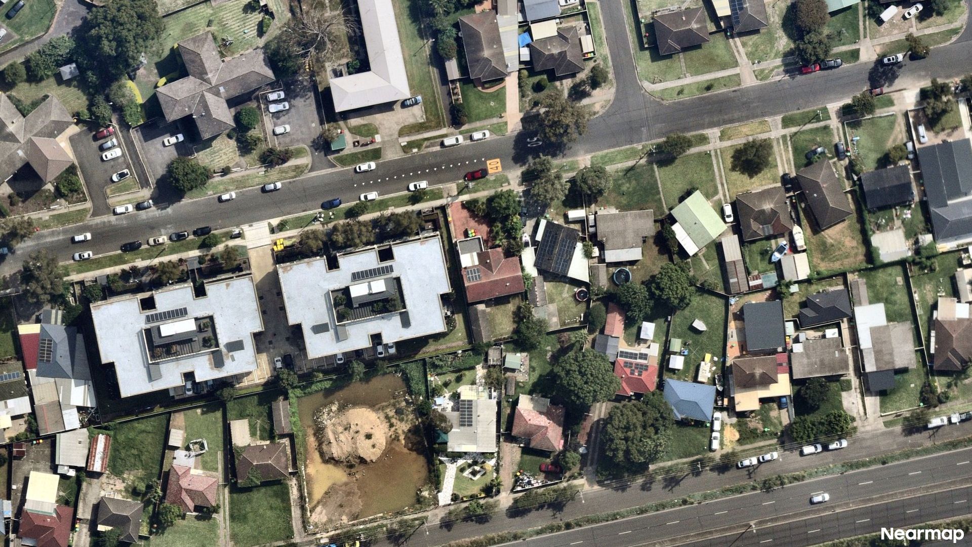 Vertical aerial view
