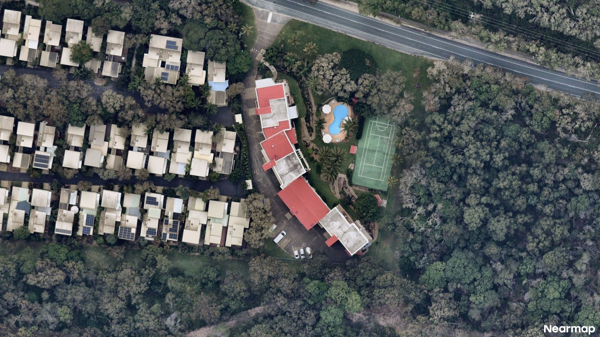 Vertical aerial view