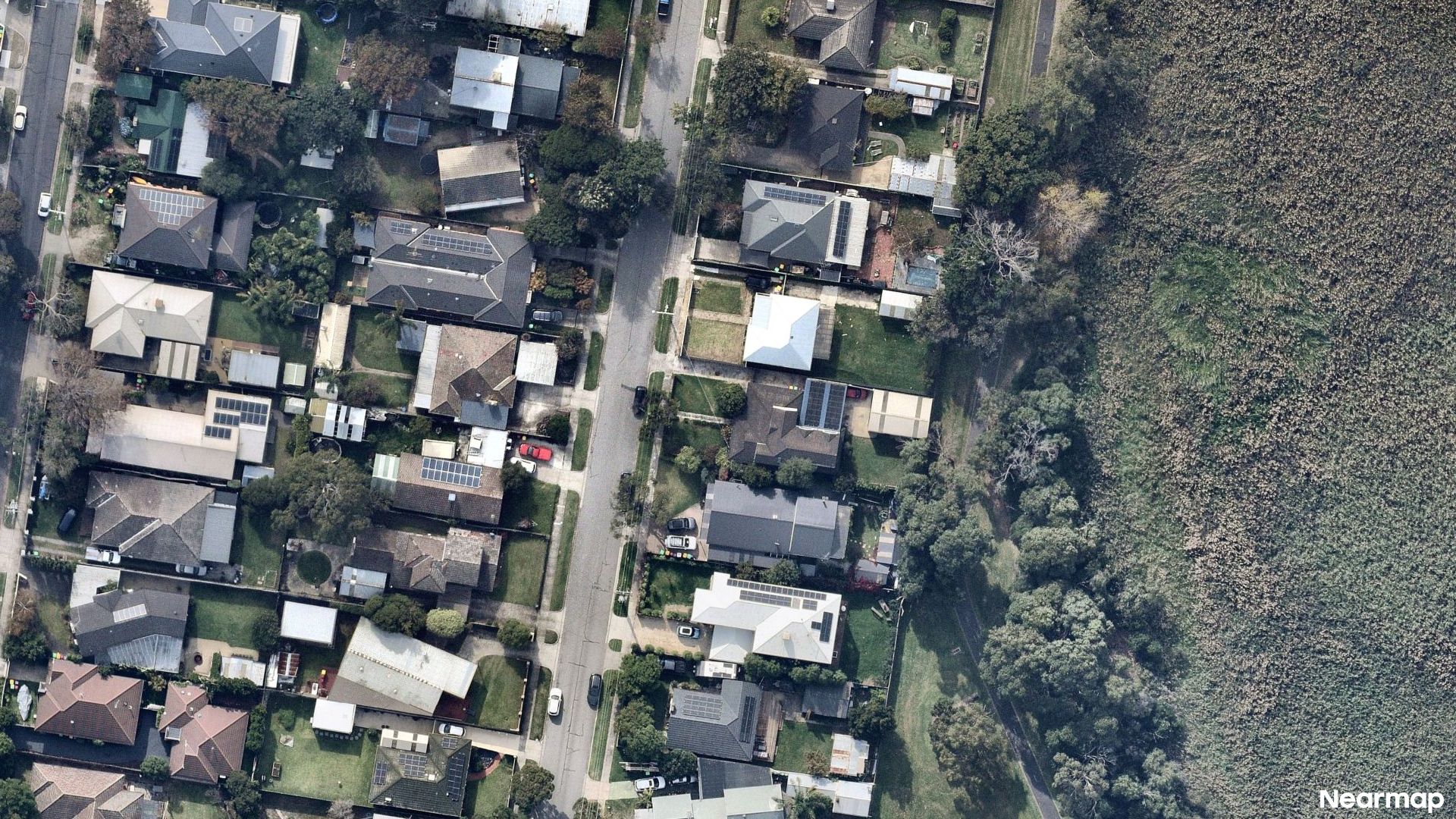 Vertical aerial view