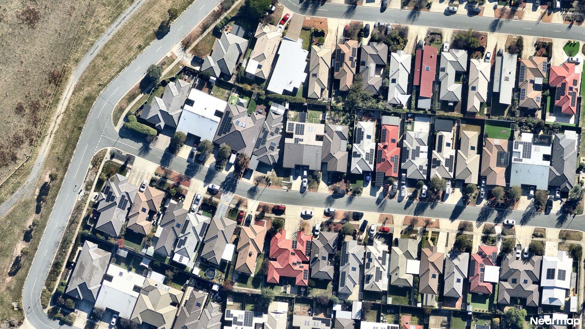 Vertical aerial view