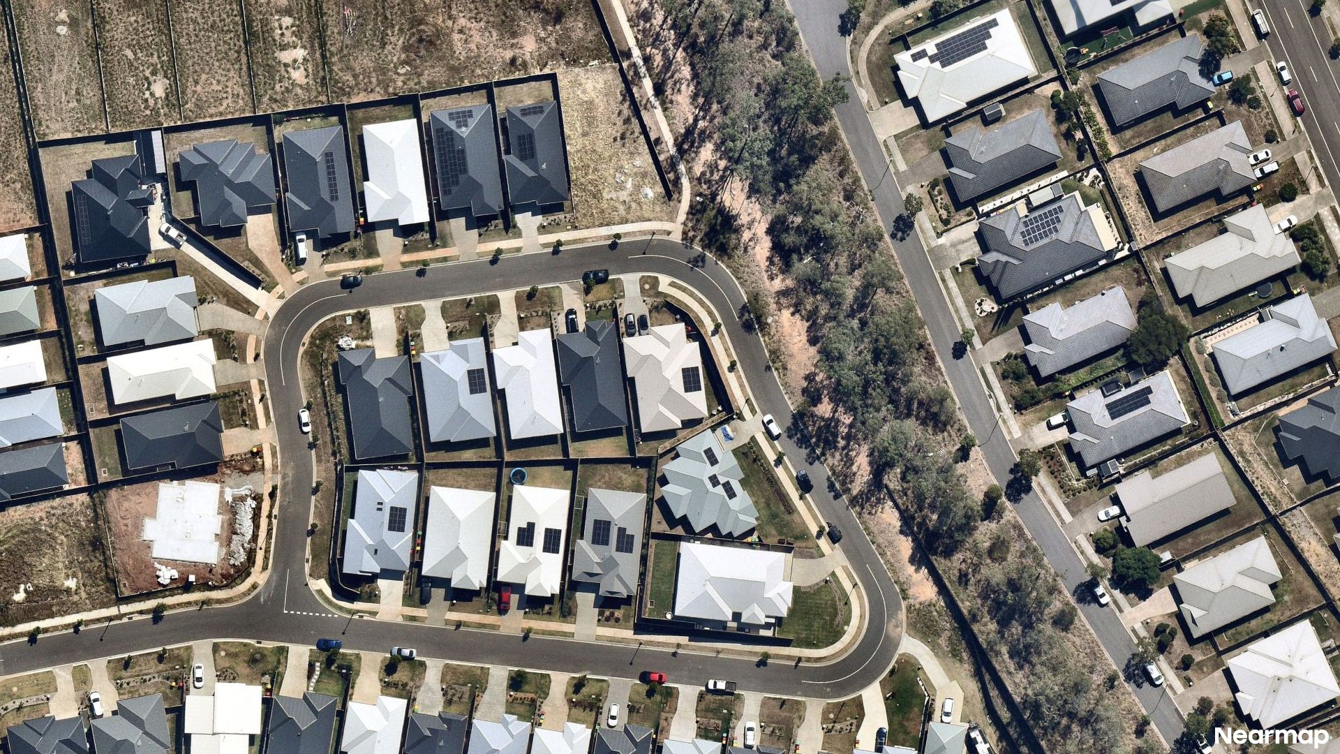 Vertical aerial view