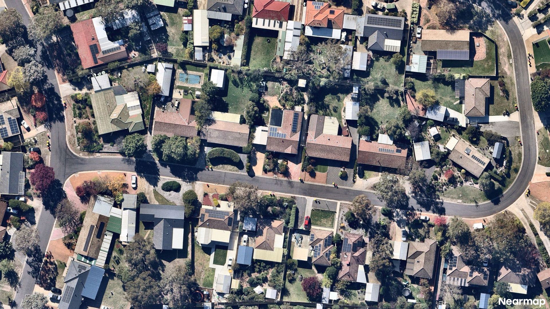 Vertical aerial view