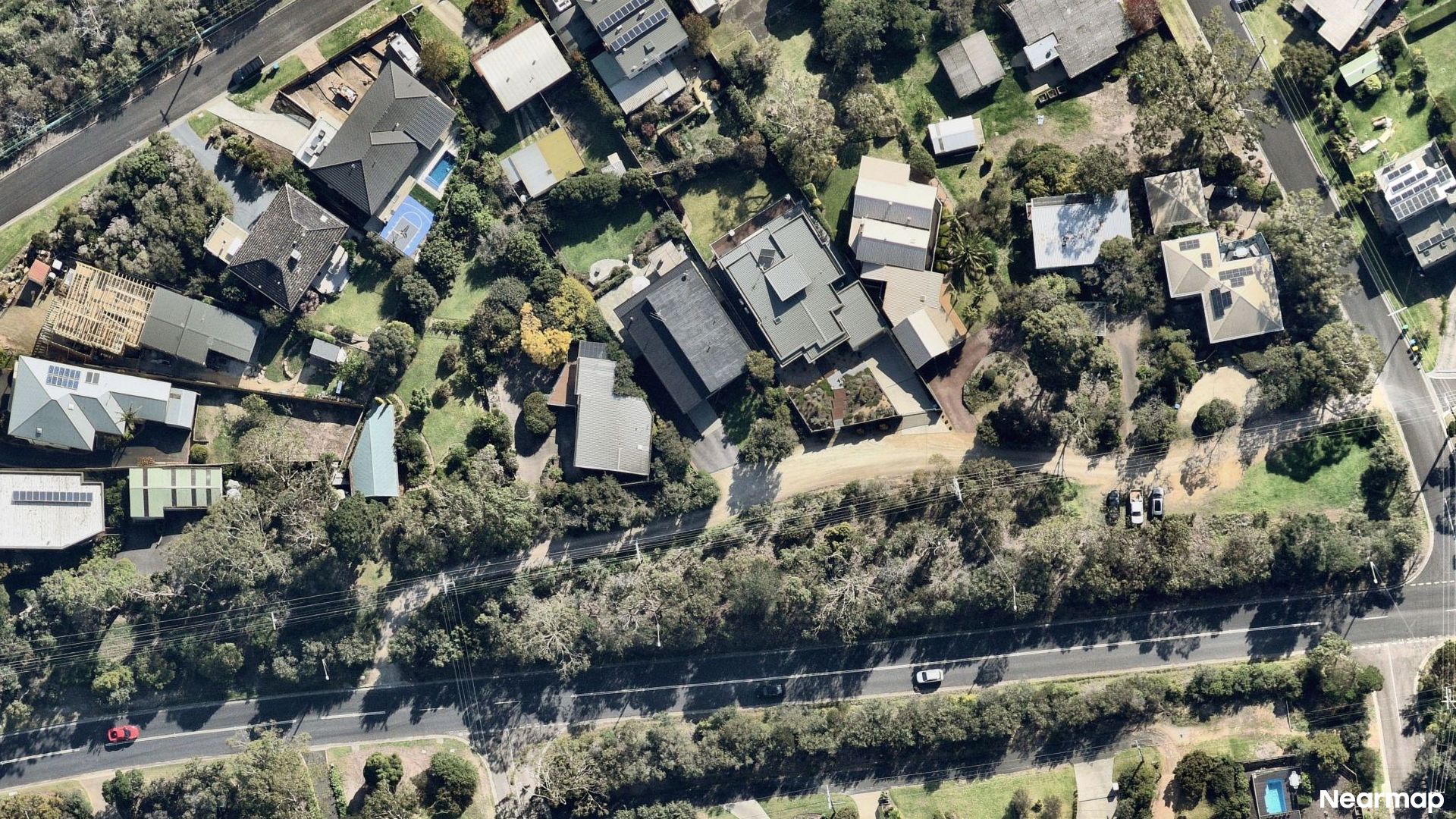 Vertical aerial view