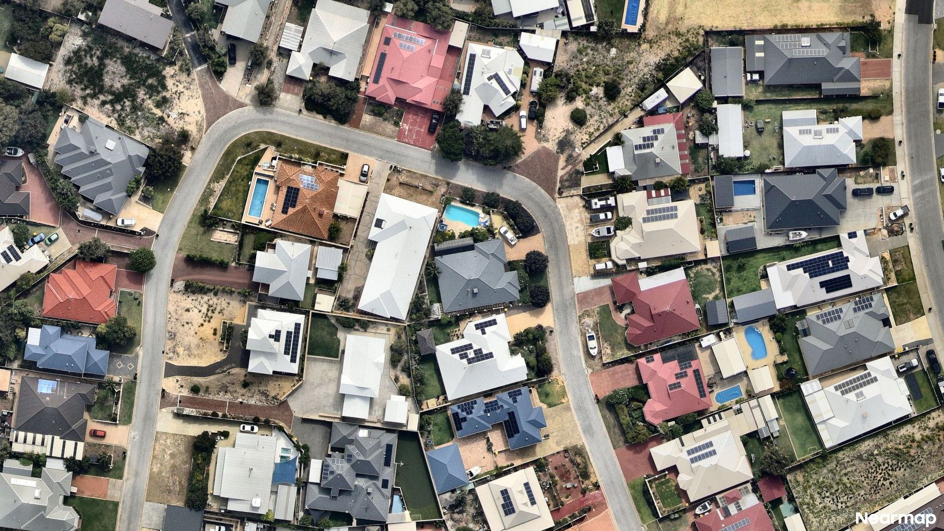 Vertical aerial view