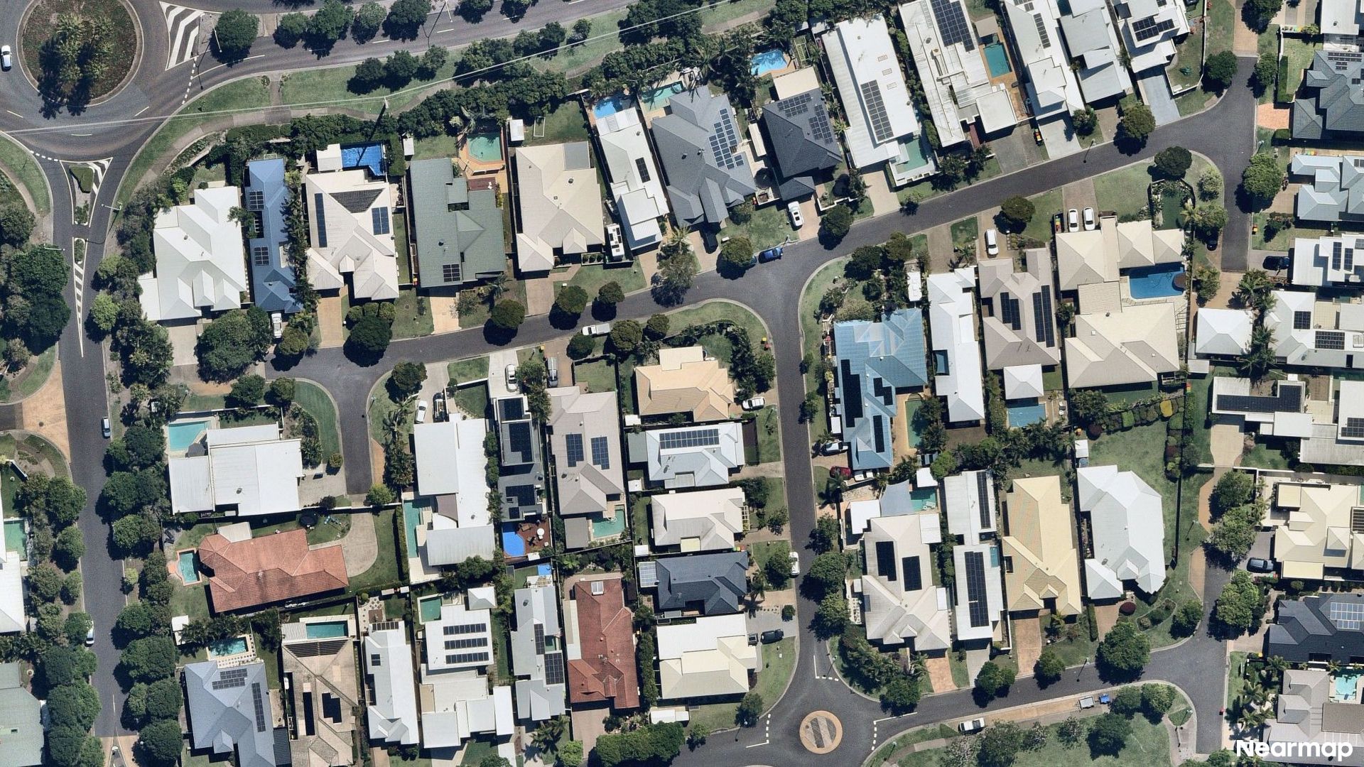 Vertical aerial view