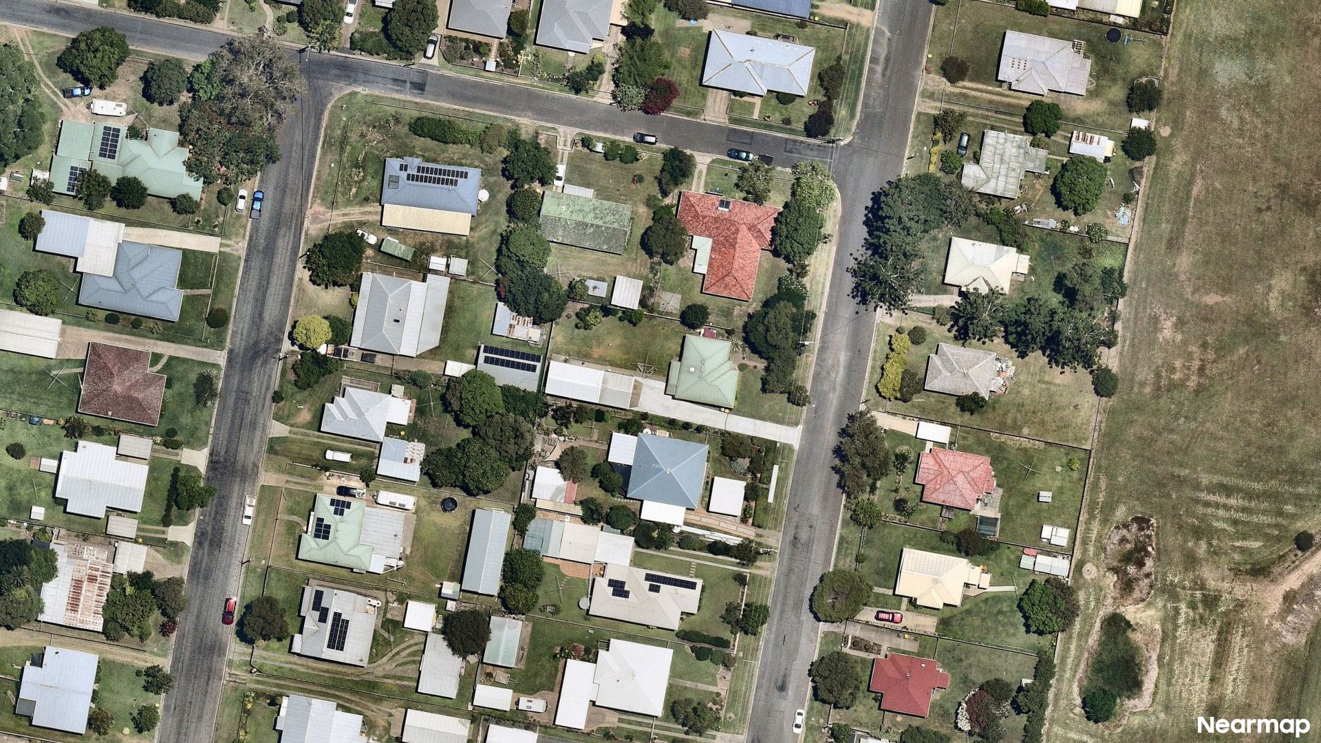 Vertical aerial view