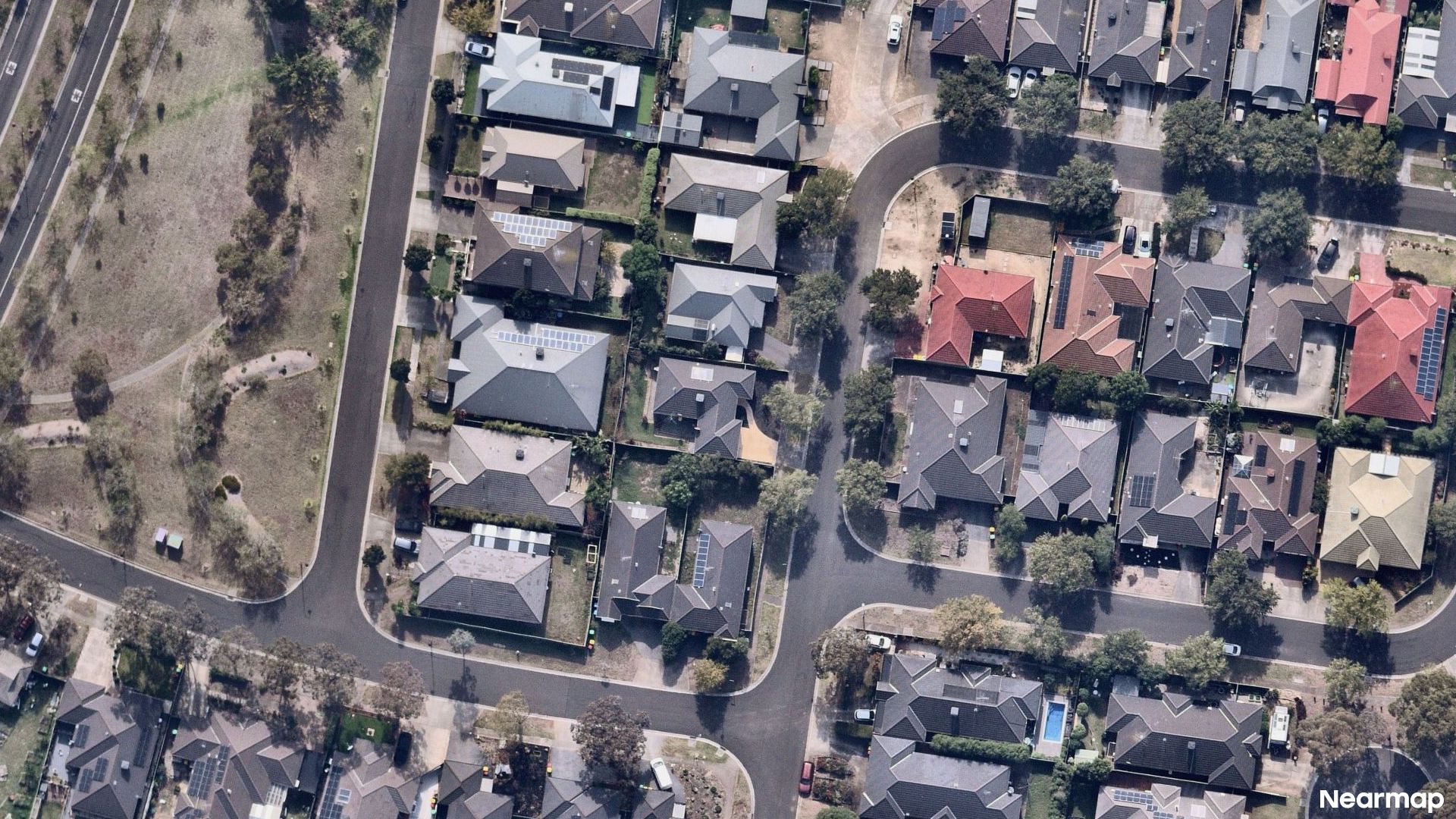 Vertical aerial view
