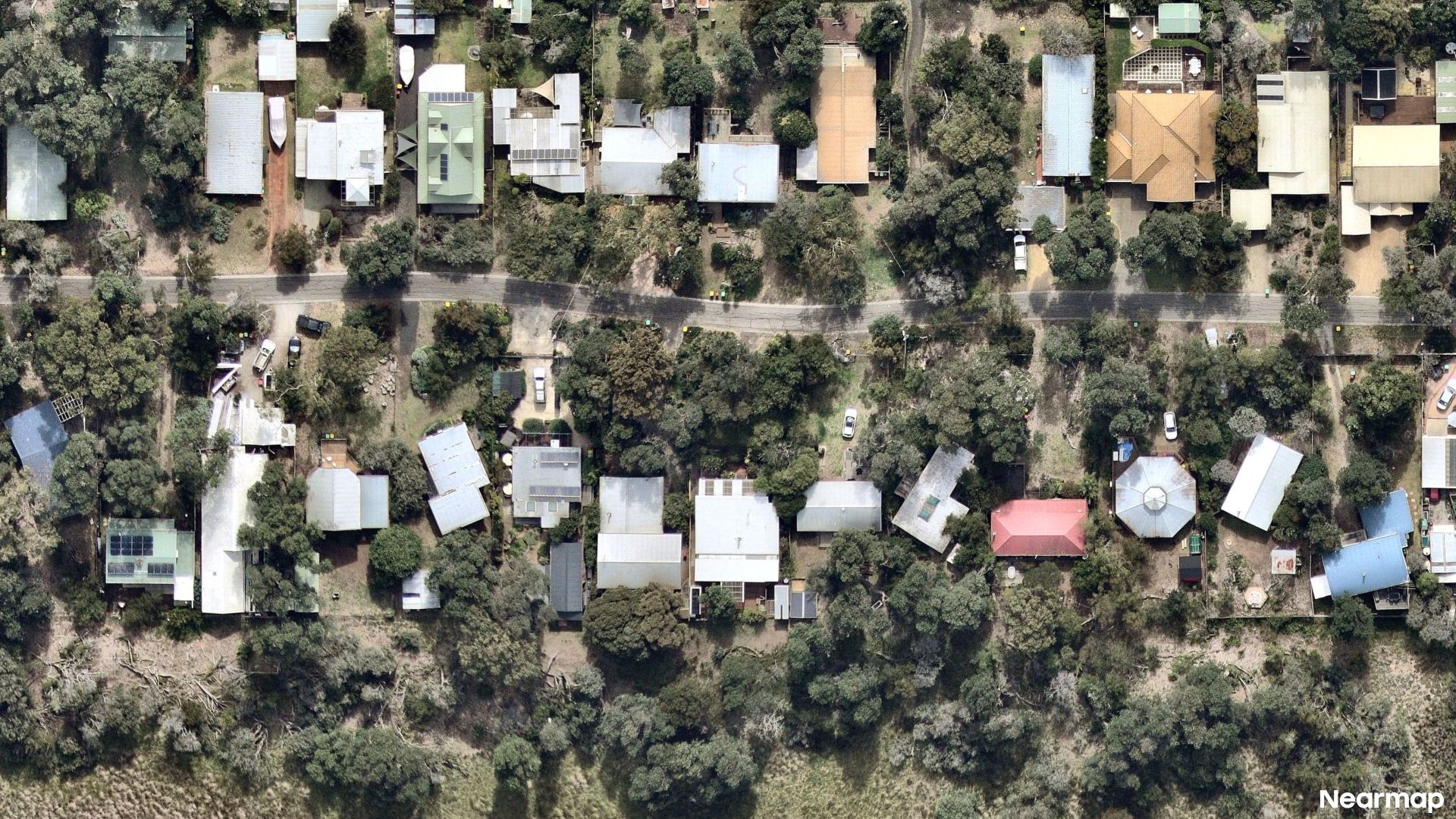 Vertical aerial view