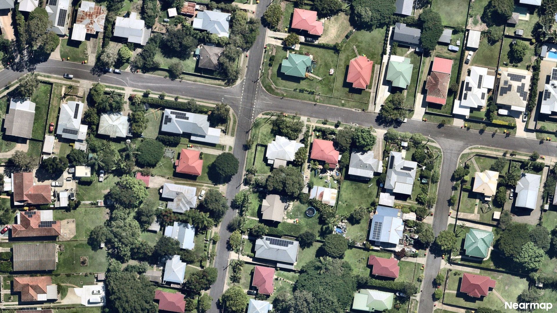 Vertical aerial view