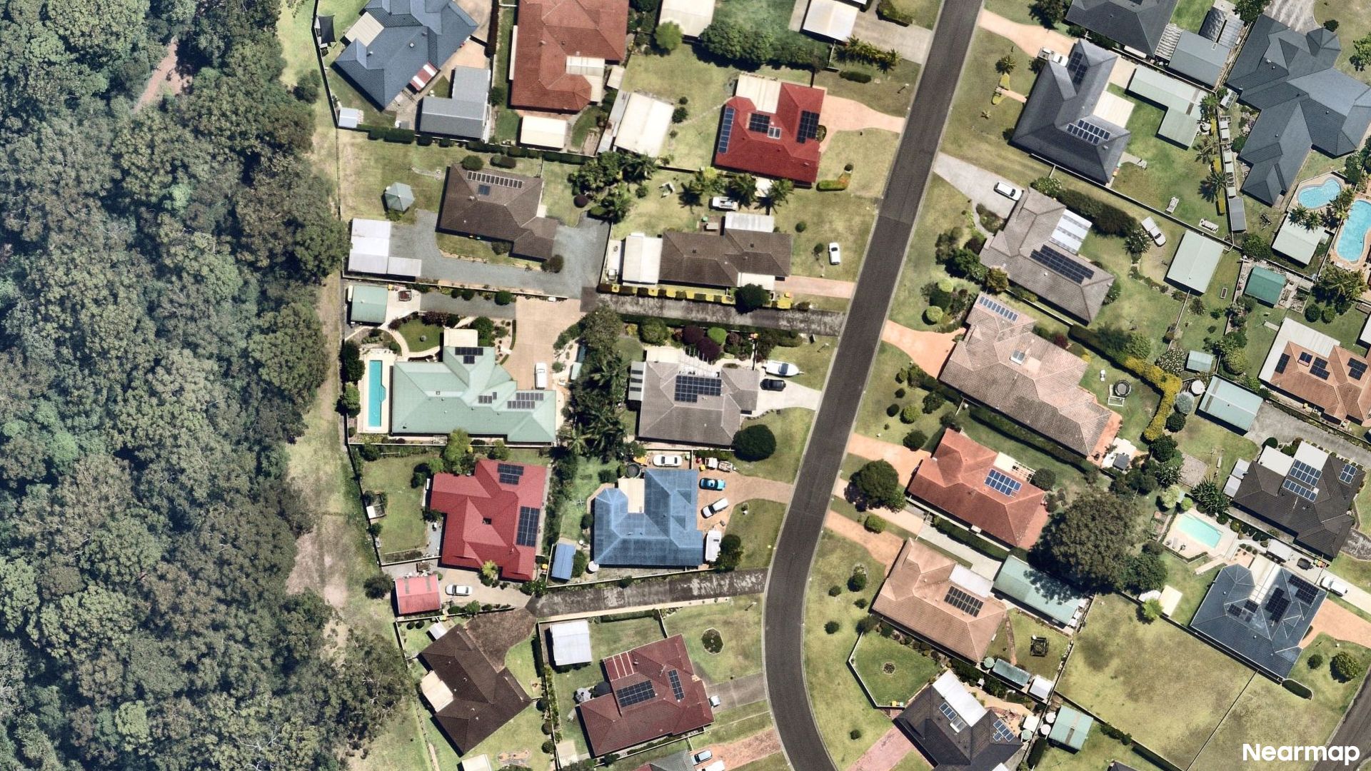 Vertical aerial view