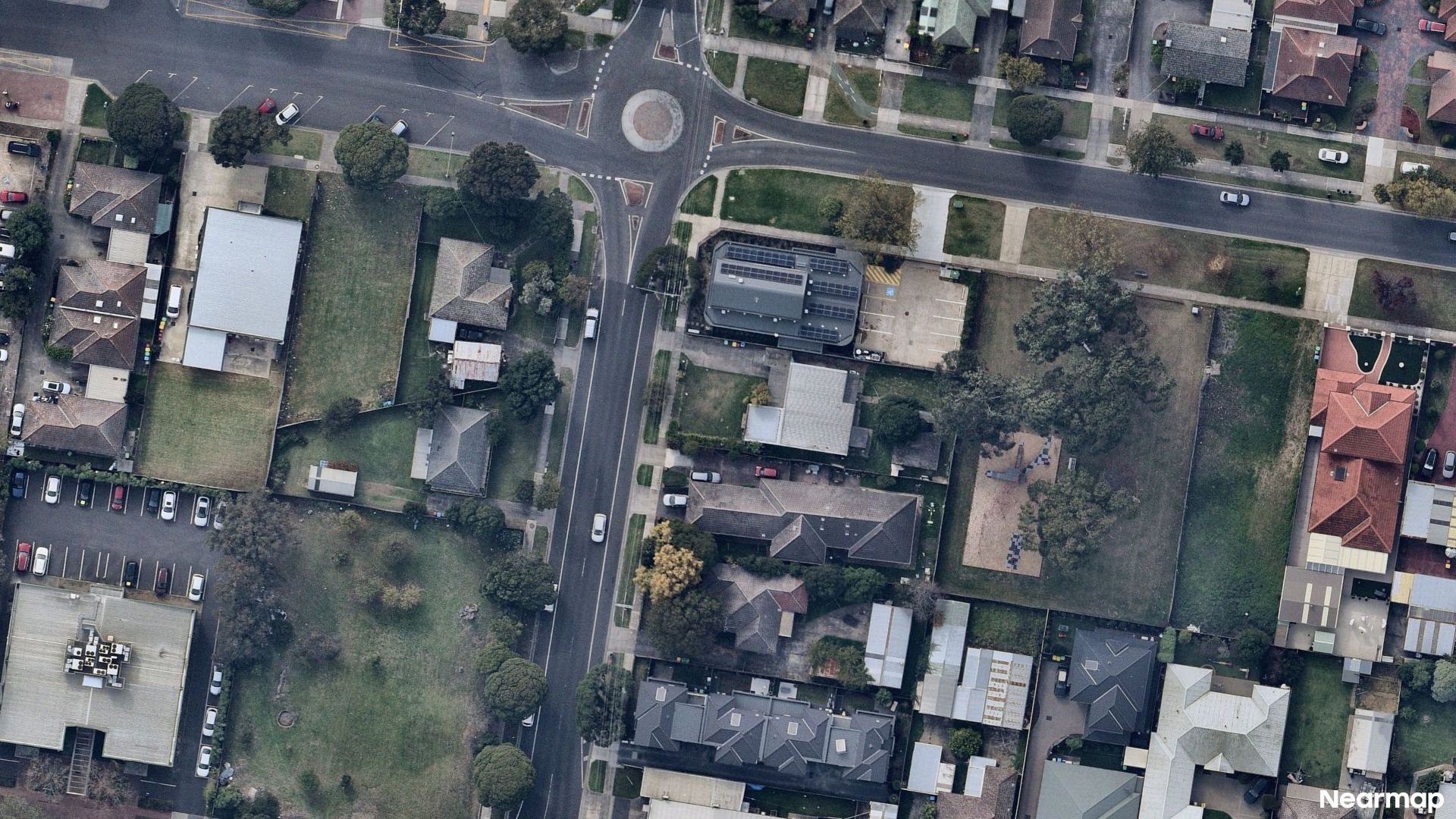 Vertical aerial view