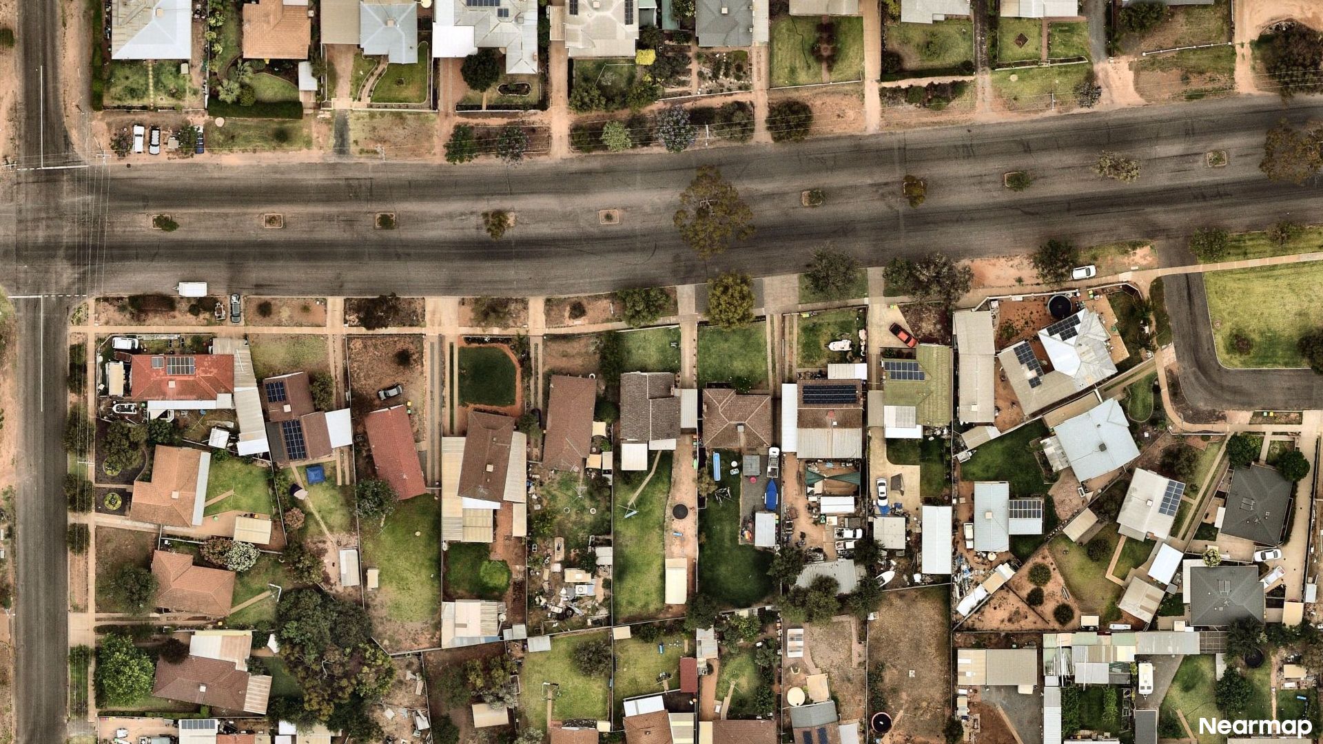 Vertical aerial view