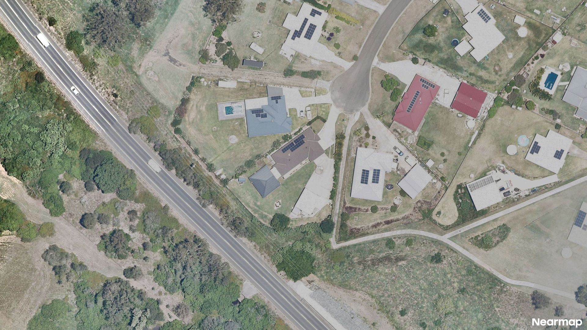 Vertical aerial view