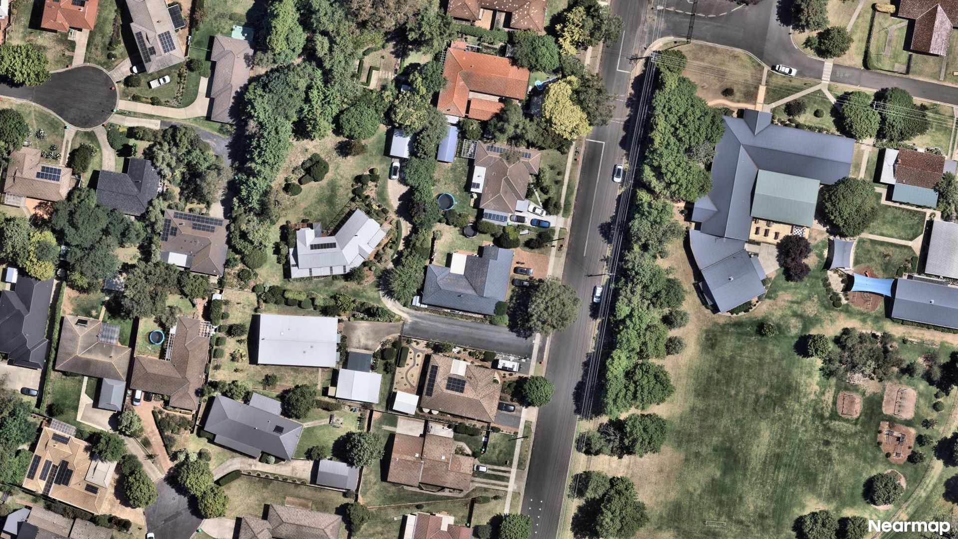 Vertical aerial view