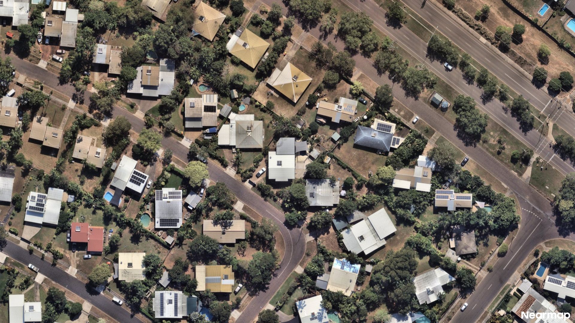 Vertical aerial view