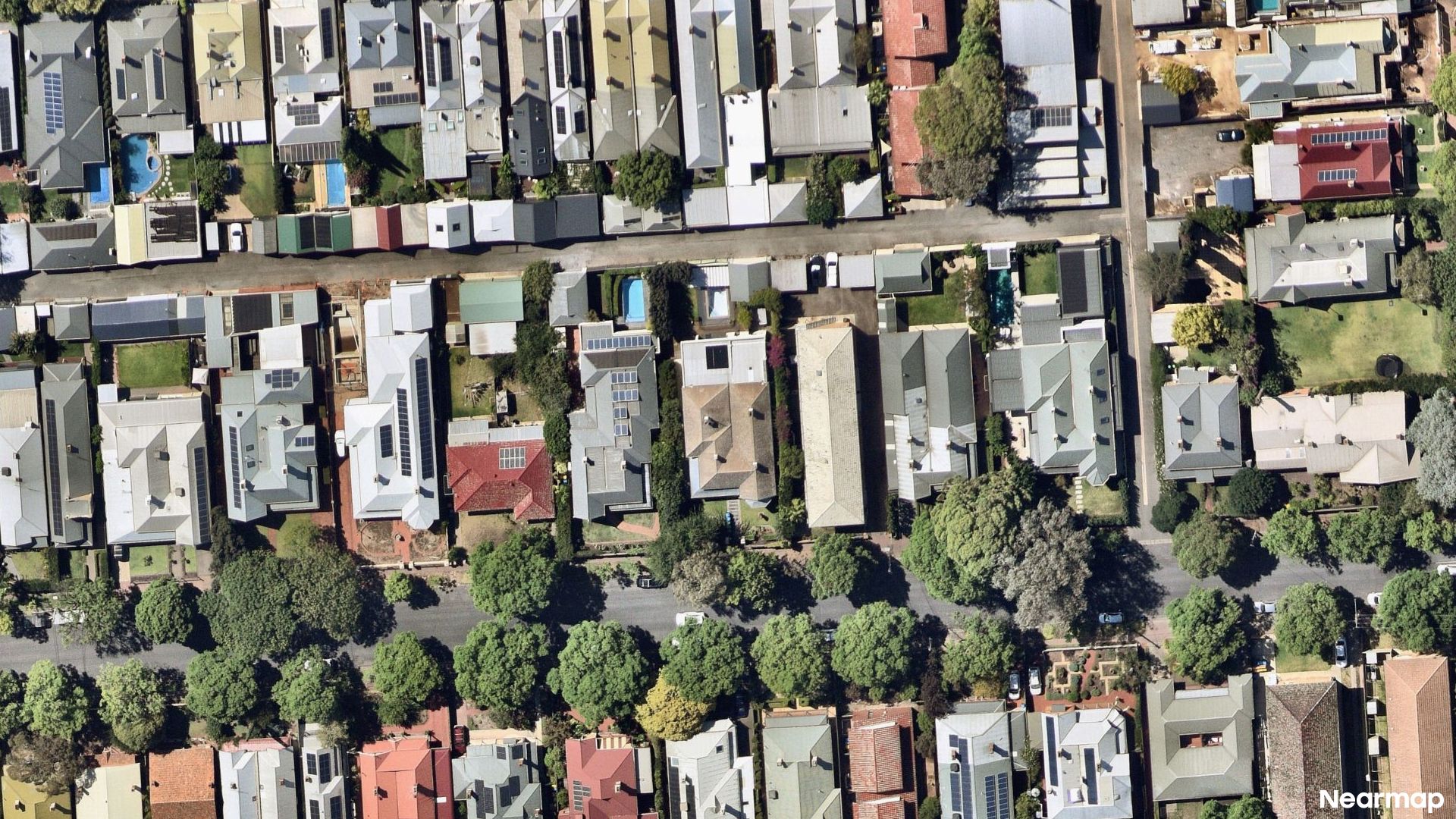 Vertical aerial view