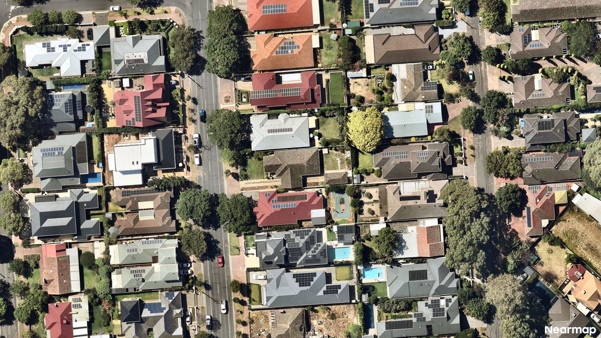 Vertical aerial view