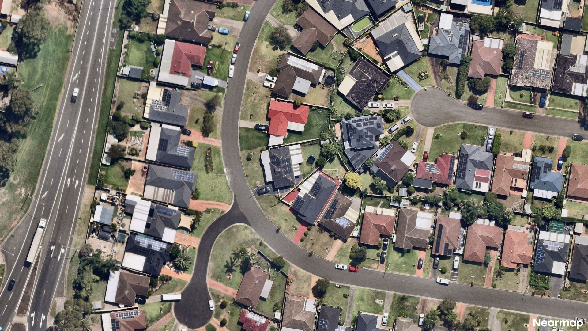 Vertical aerial view