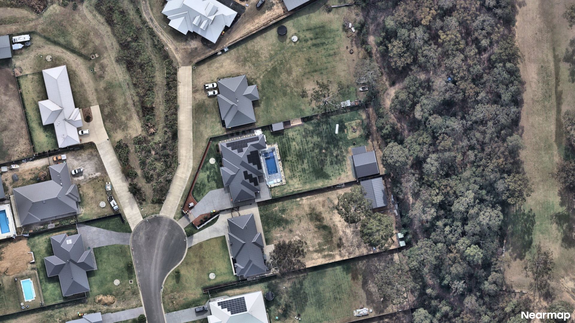 Vertical aerial view