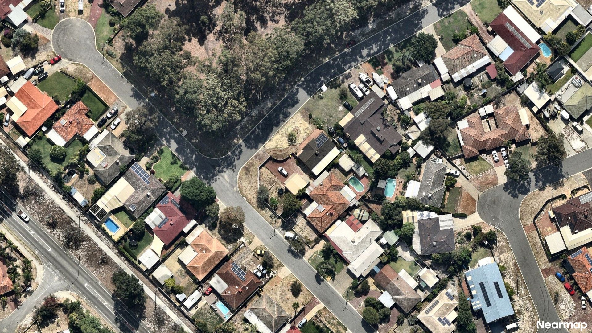 Vertical aerial view