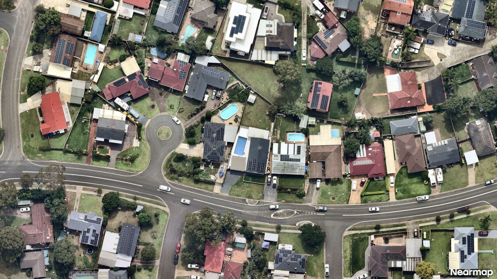 Vertical aerial view